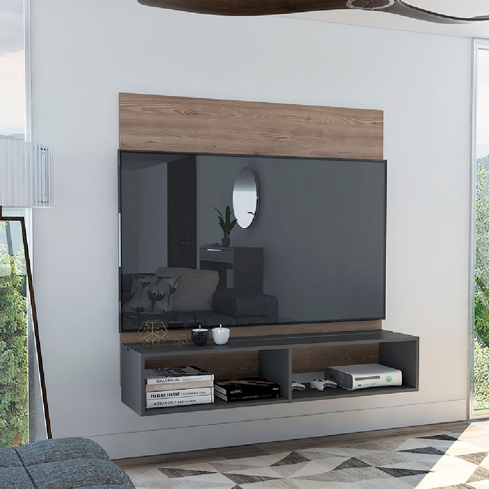 Panel Tv 60 Vassel Miel+Plomo