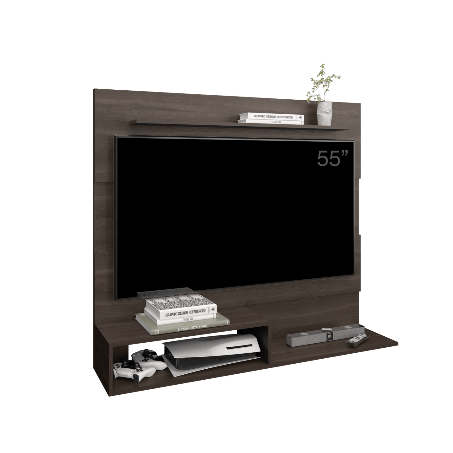 Panel Tv Beijing 120X140X31 Rta Milan Wengue