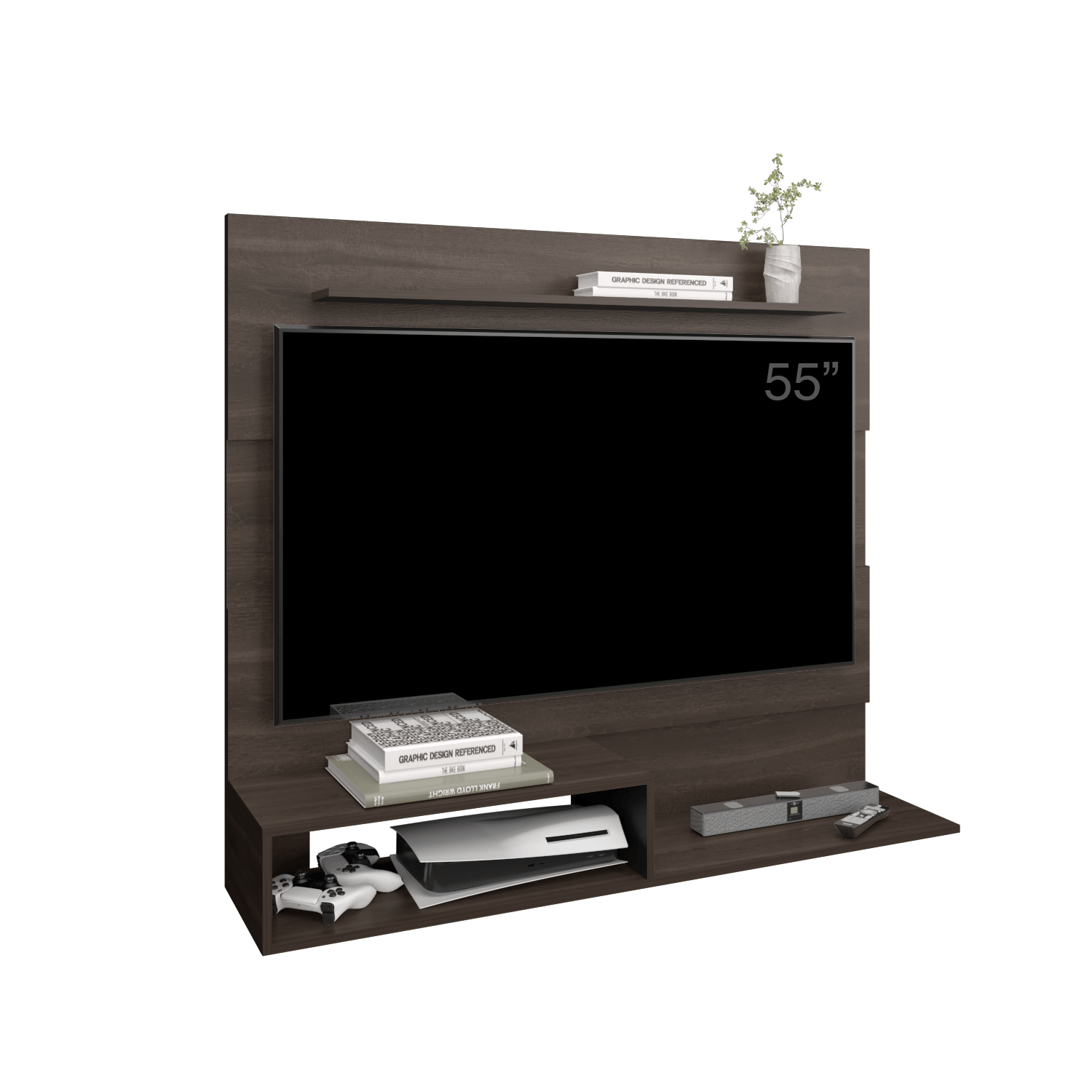 Panel Tv Beijing 120X140X31 Rta Milan Wengue