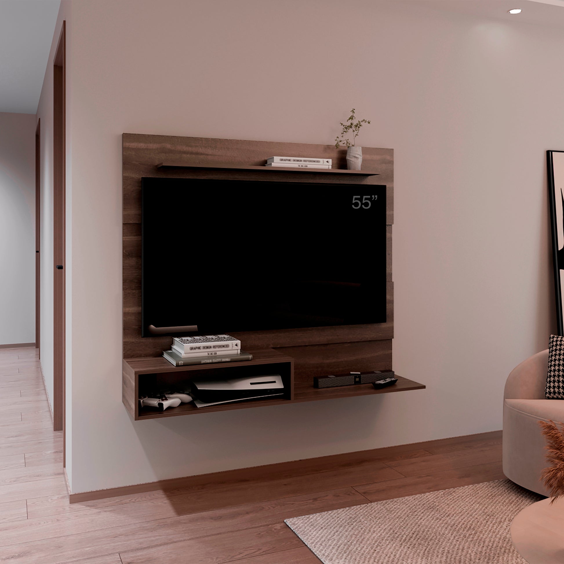 Panel Tv Beijing 120X140X31 Rta Milan Wengue