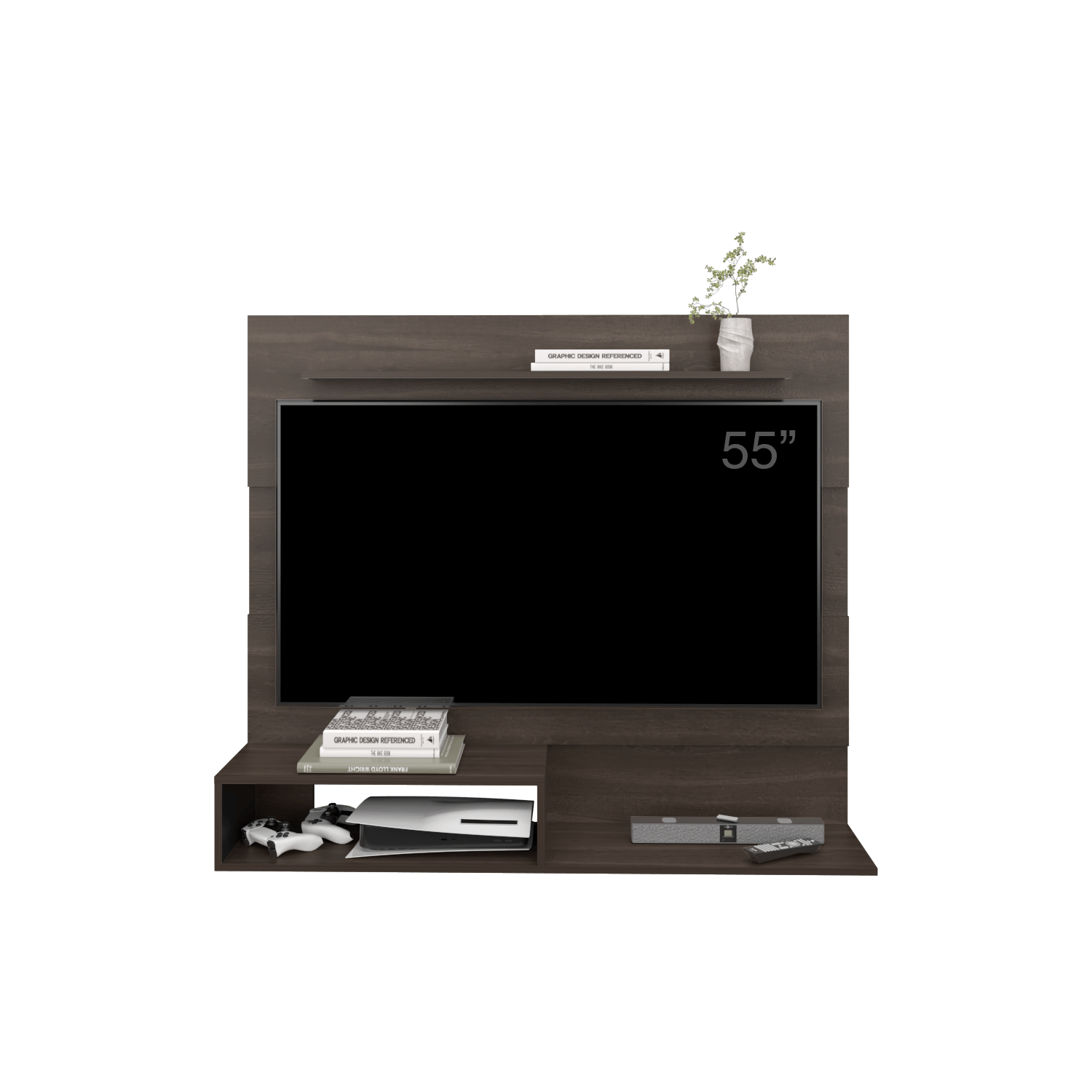 Panel Tv Beijing 120X140X31 Rta Milan Wengue