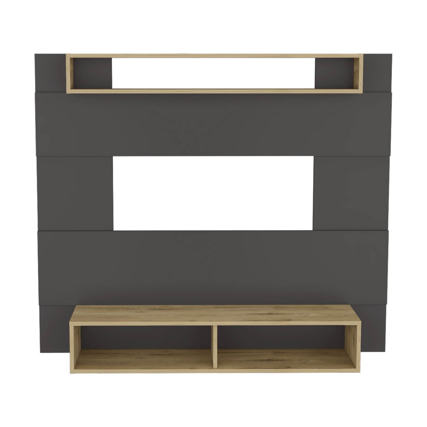 Panel Tv 55 Charlotte 120 X 140 Rta Plomo Macadamia