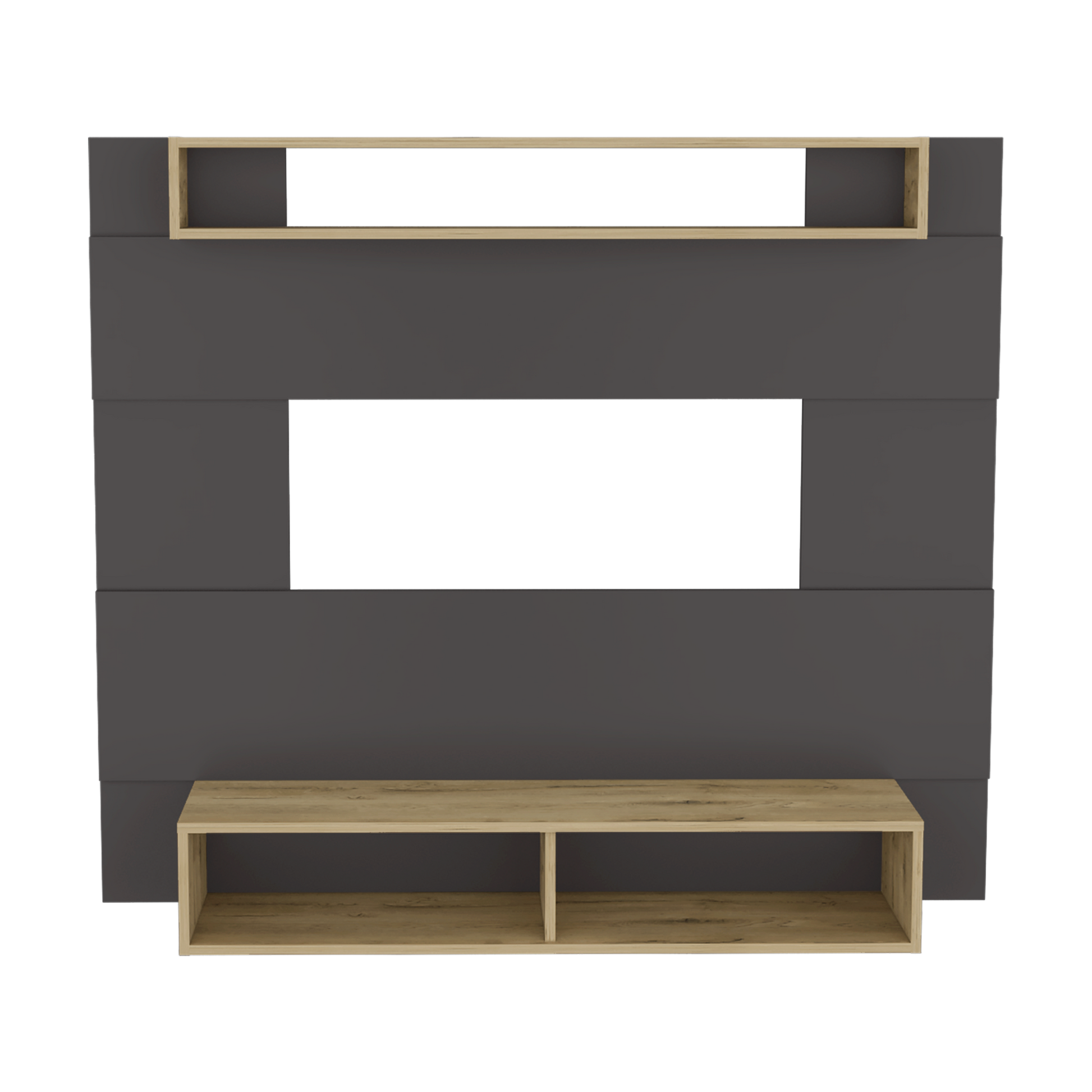 Panel Tv 55 Charlotte 120 X 140 Rta Plomo Macadamia