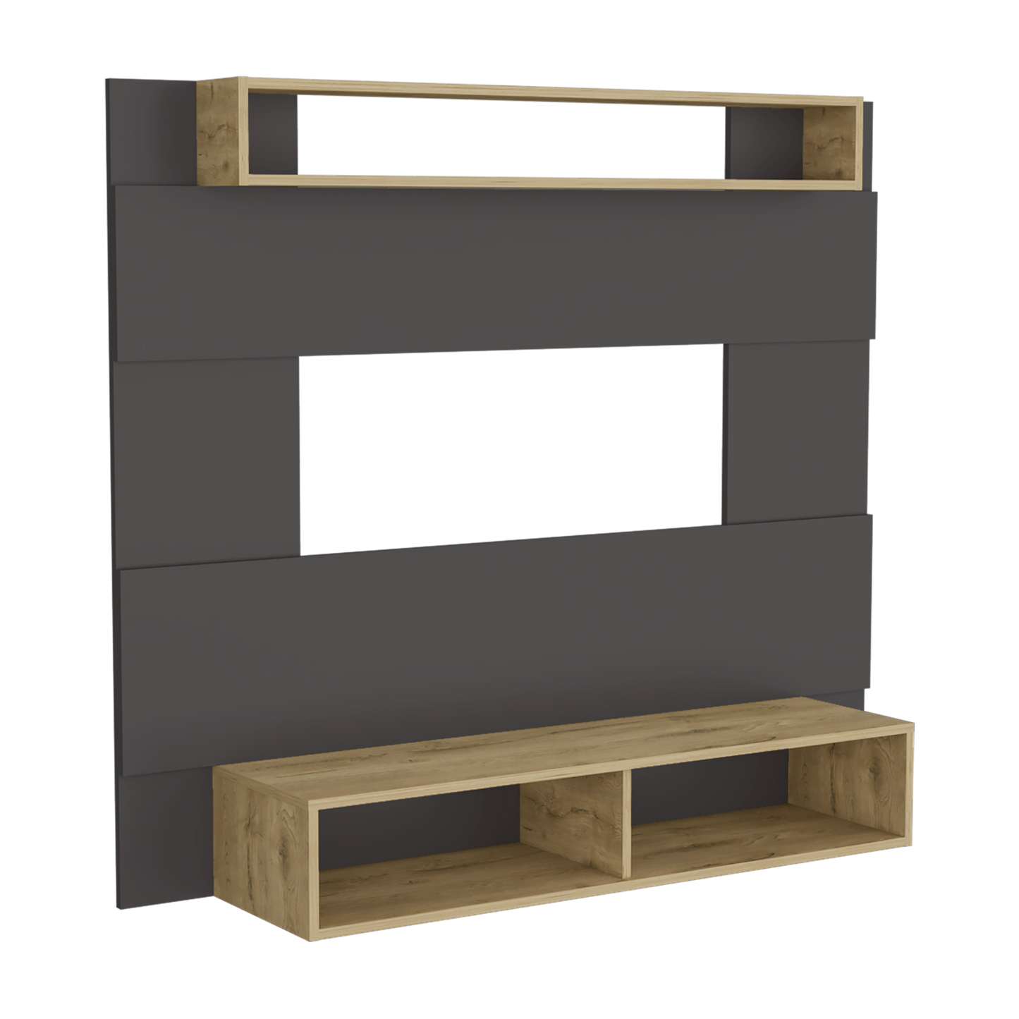 Panel Tv 55 Charlotte 120 X 140 Rta Plomo Macadamia