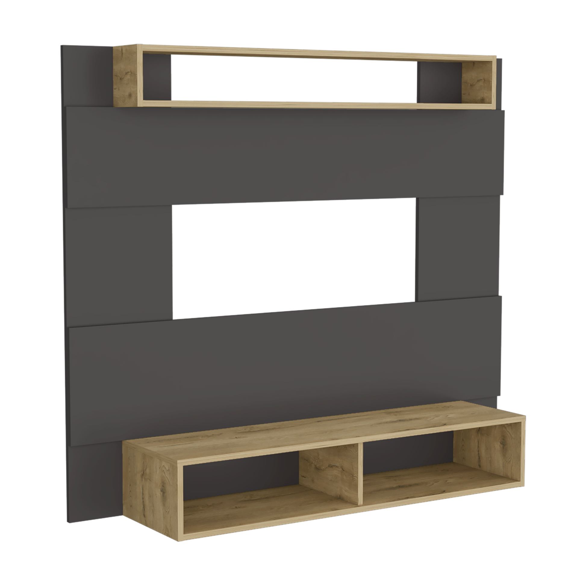 Panel Tv 55 Charlotte 120 X 140 Rta Plomo Macadamia