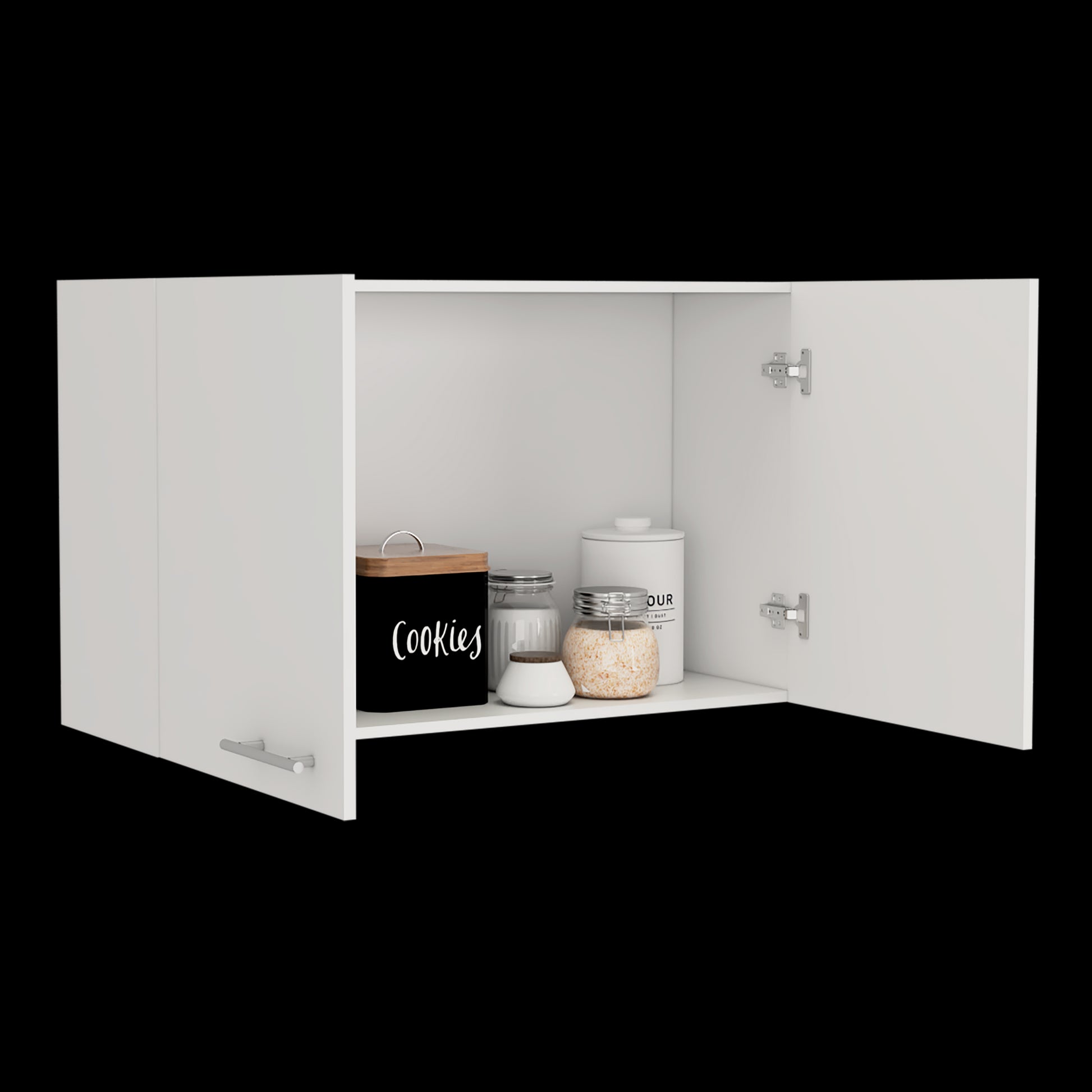 Mueble Aereo Dos Puertas Manchester Blanco