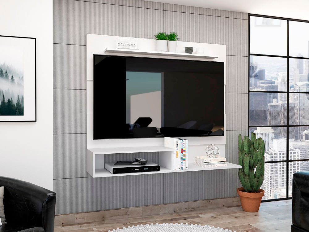 Panel Tv Beijing Blanco Nevado