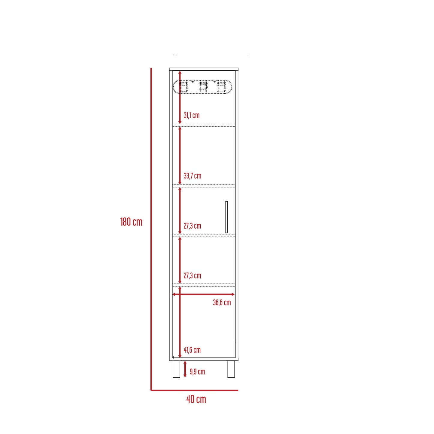 Mueble De Aseo Laska Rta Blanco + Nacar