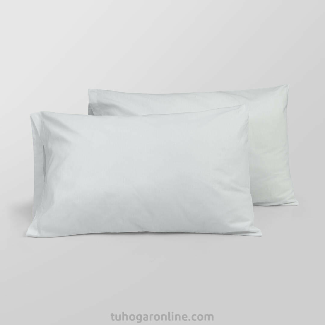 Duo Fundas Blancas 50X90 Para Almohada Suave