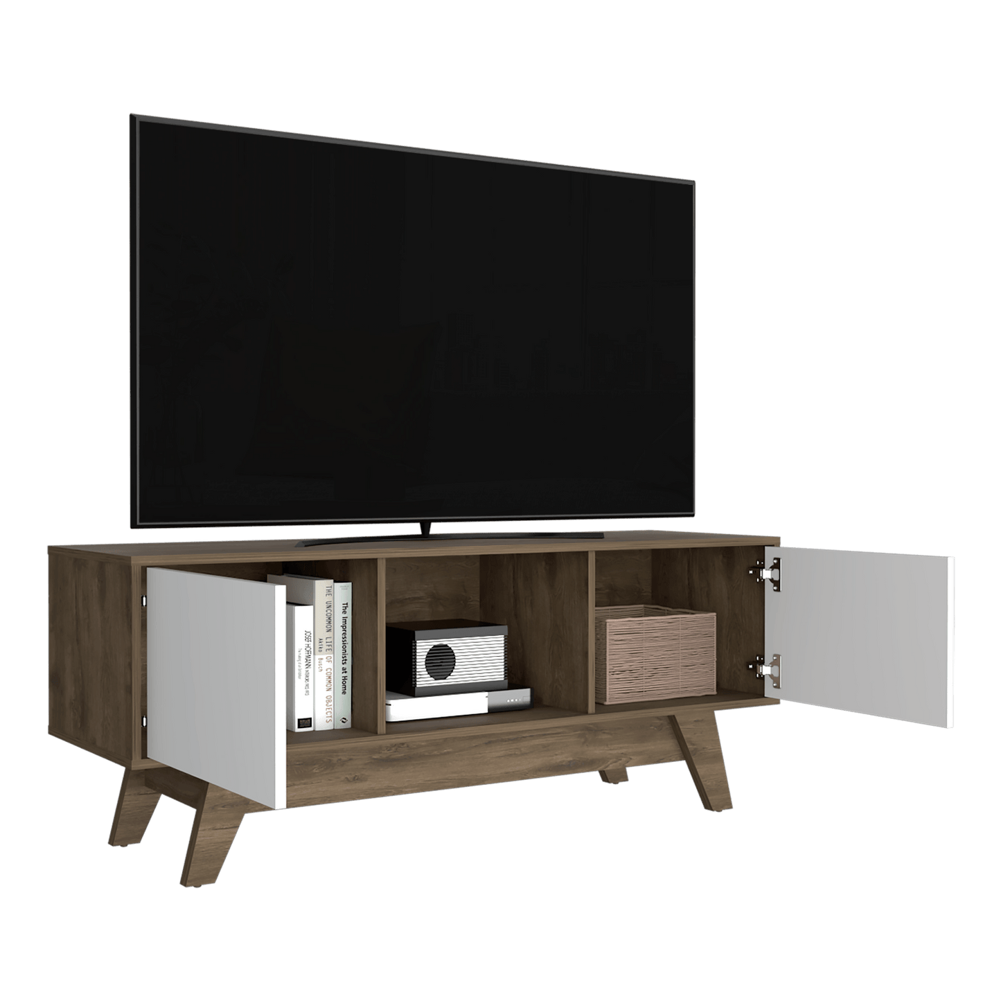 Rack Para Tv 55'' Romero Finlandek Bellota Blanco