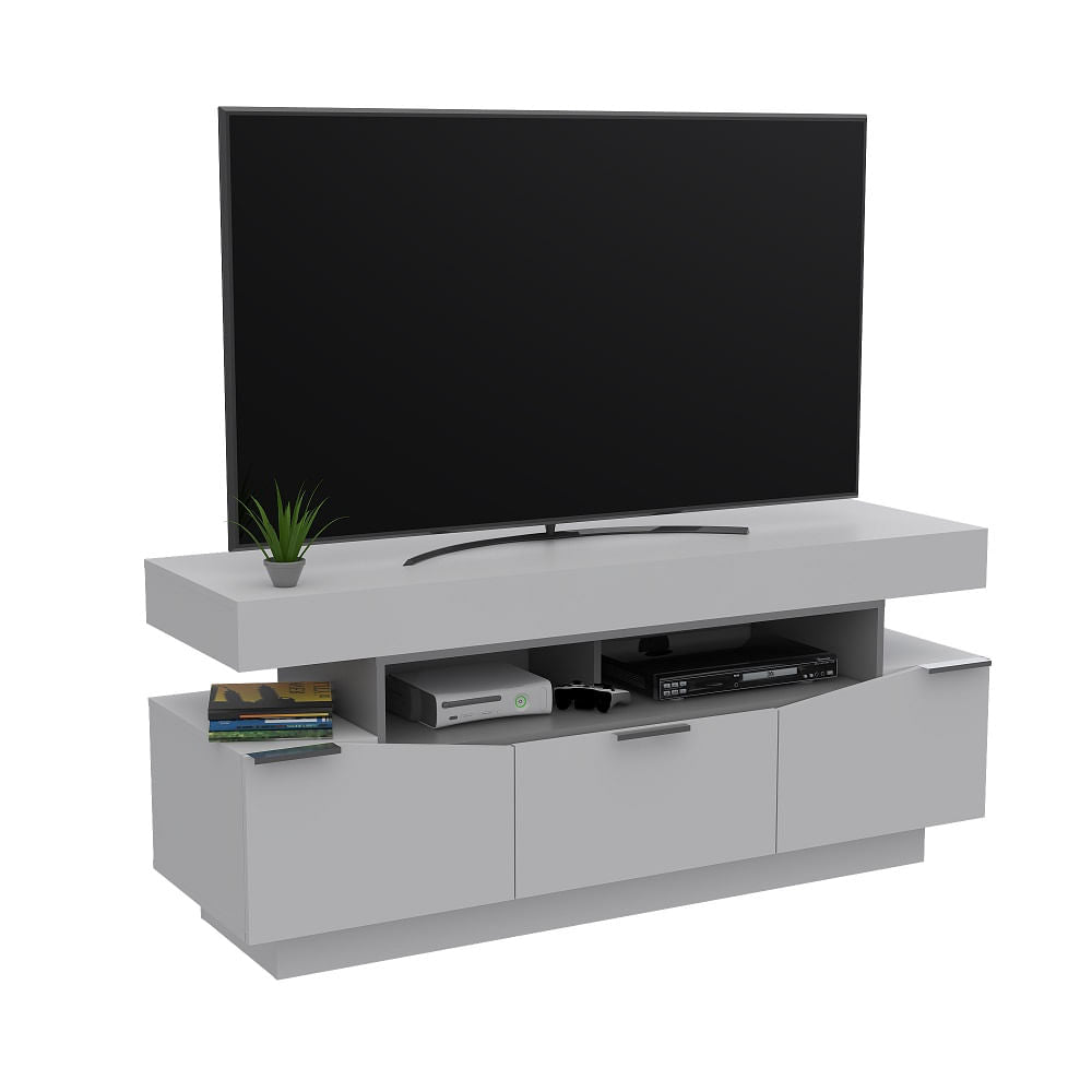 Rack Para Tv Porto Blanco+Plomo