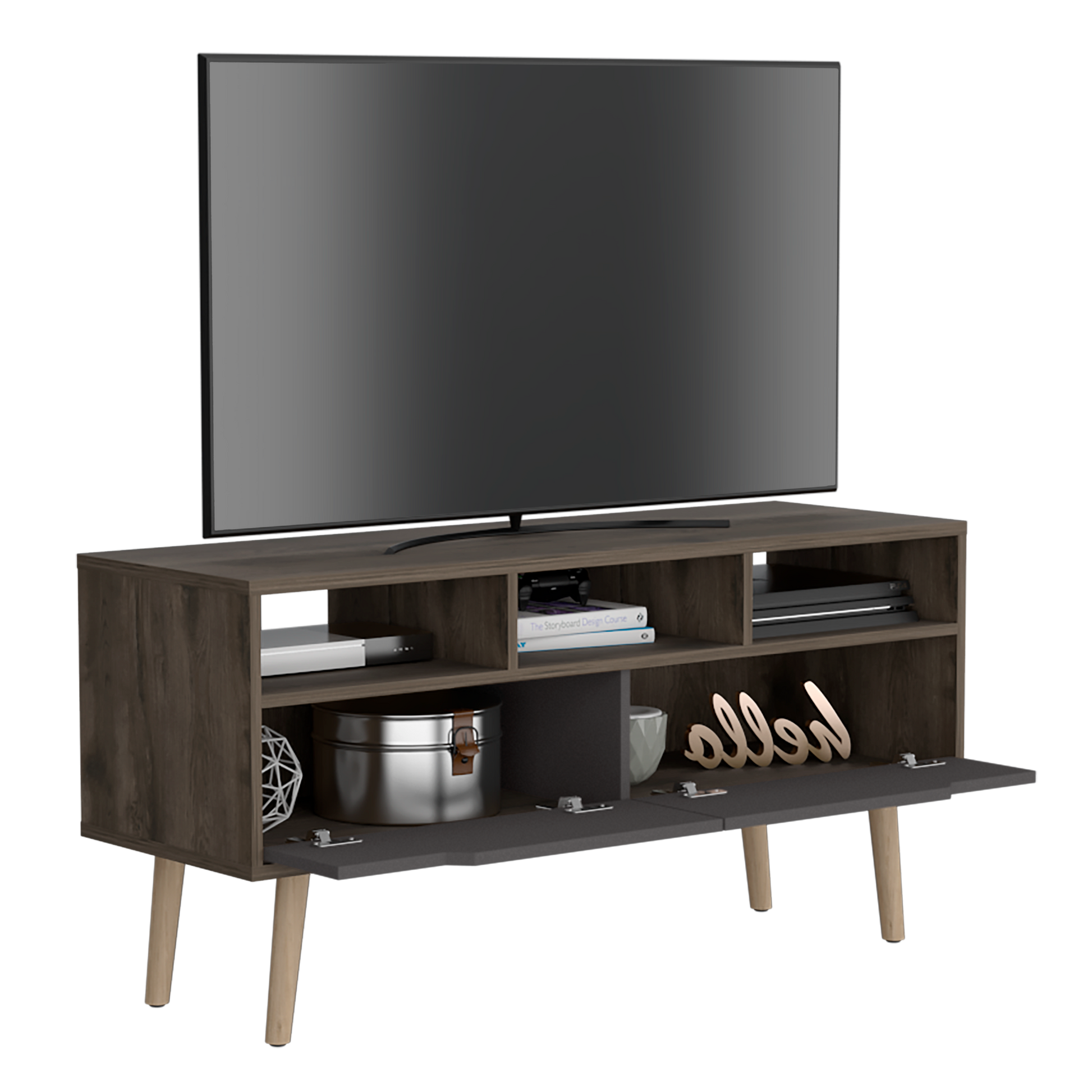 Rack Para Tv 60 Oslo Mainstays Bellota Plomo