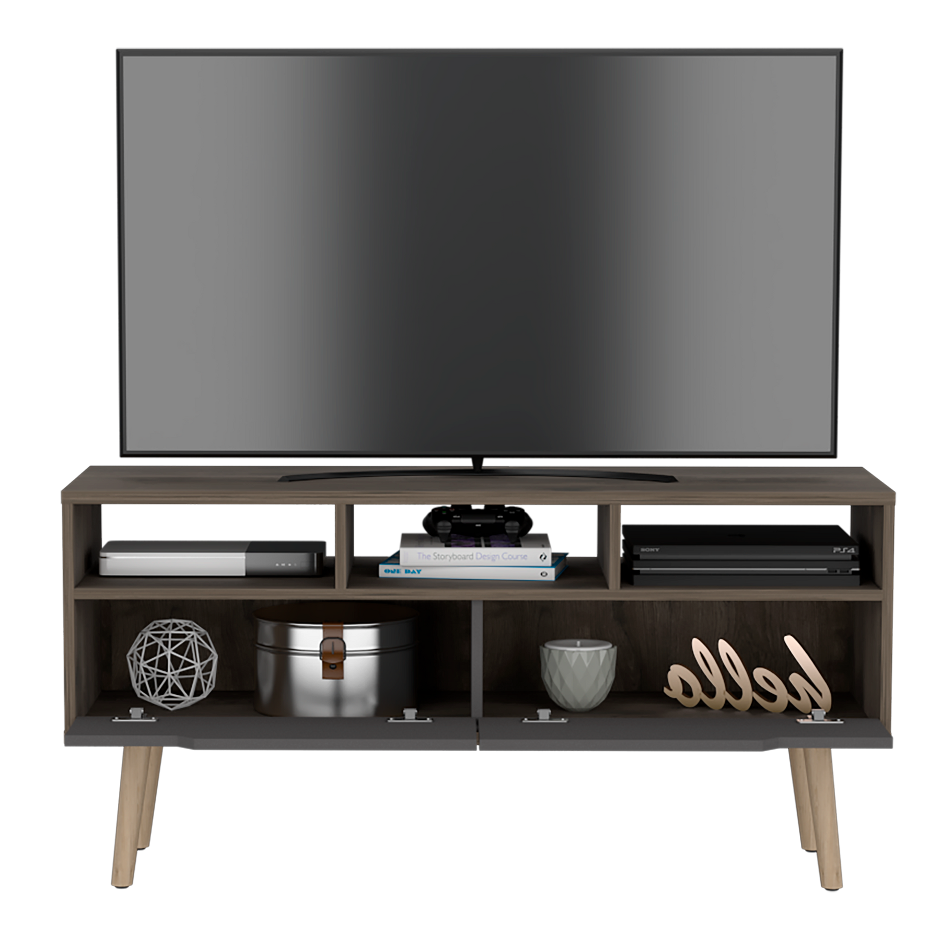 Rack Para Tv 60 Oslo Mainstays Bellota Plomo