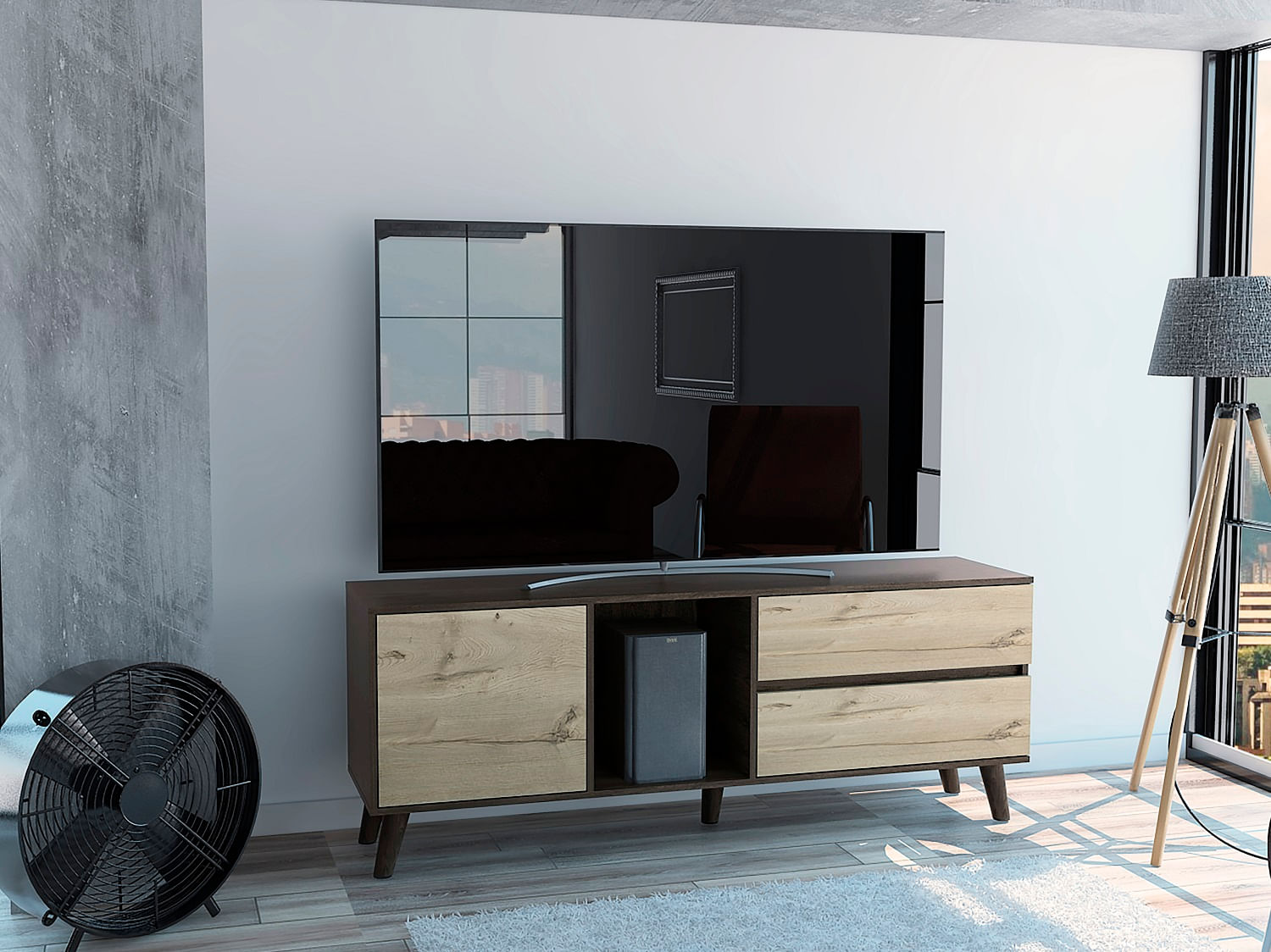 Rack Para Tv Salem Milan+Duna