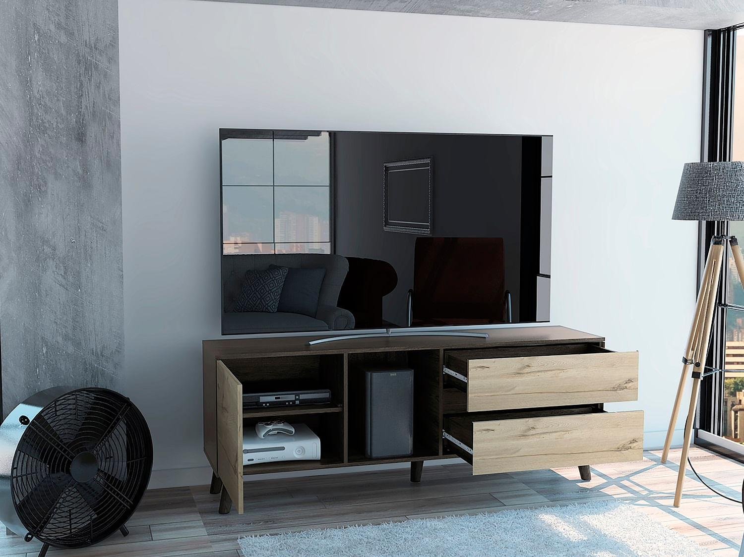 Rack Para Tv Salem Milan+Duna