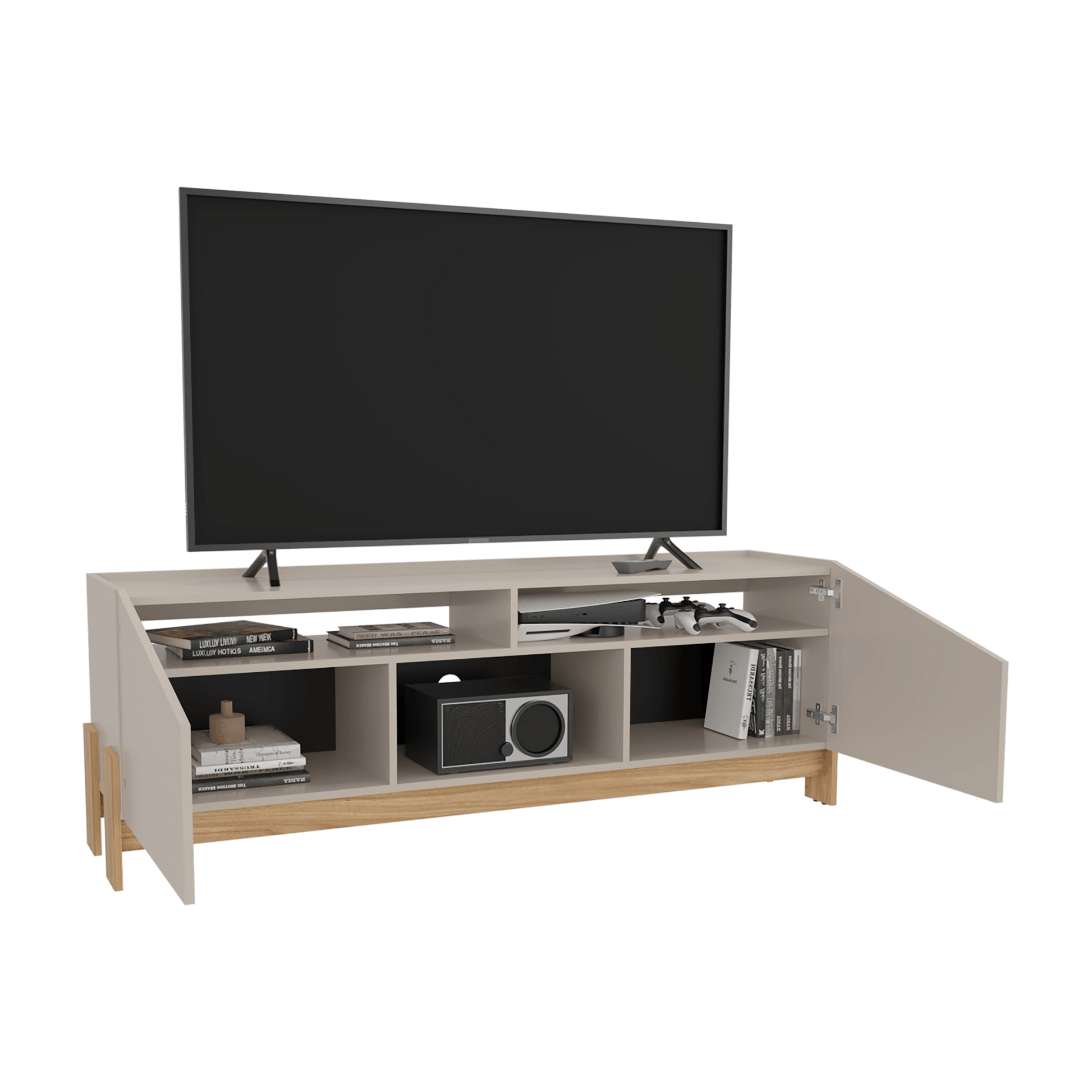 Rack Para Tv Holanda 56X160X36 Rta Capri + Fresno Eu