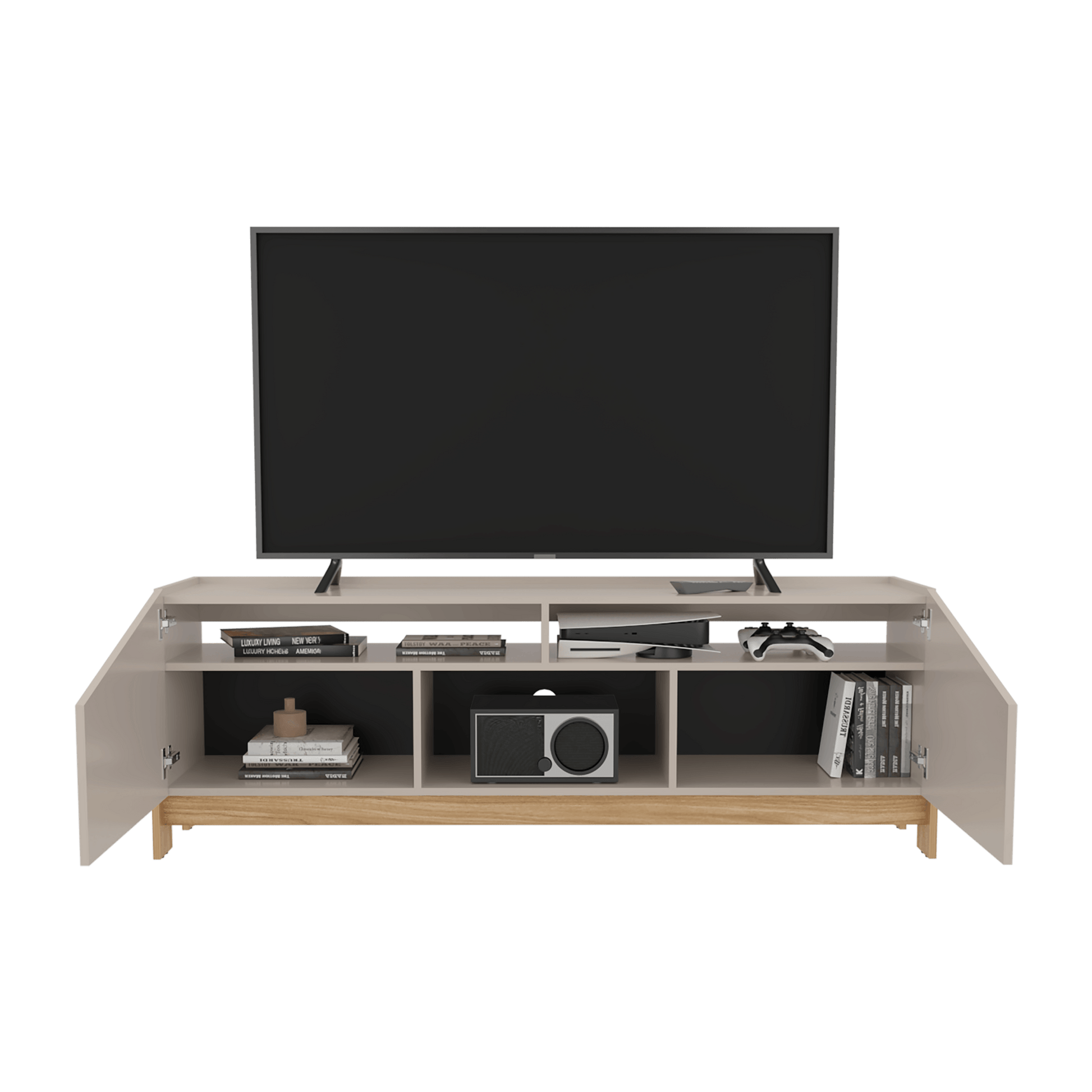 Rack Para Tv Holanda 56X160X36 Rta Capri + Fresno Eu