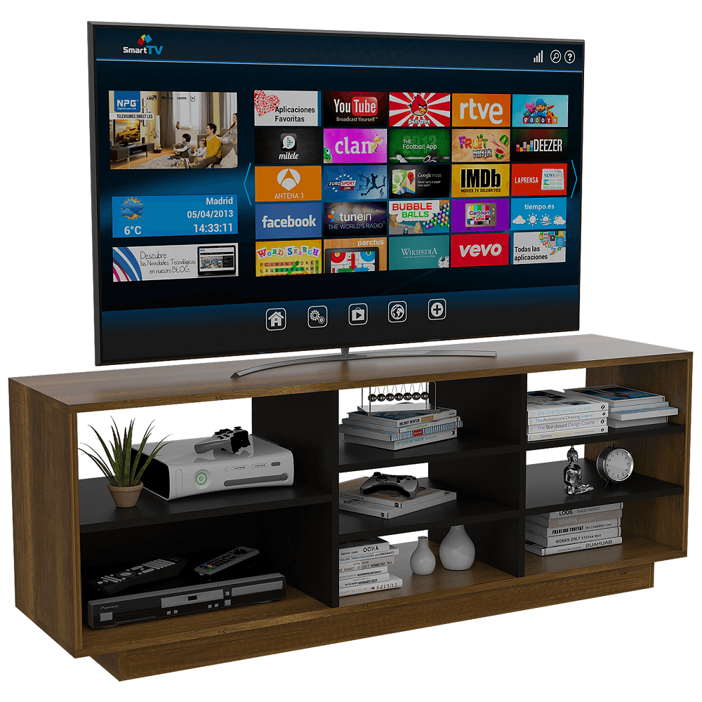 Rack Para Tv Vedra Caramelo+Wengue
