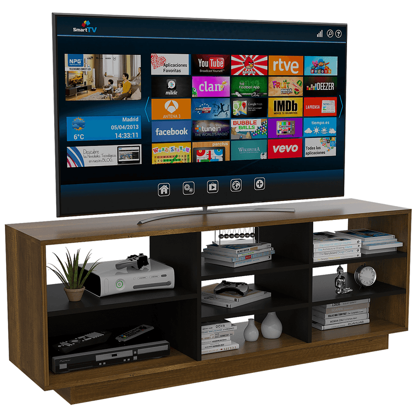 Rack Para Tv Vedra Caramelo+Wengue