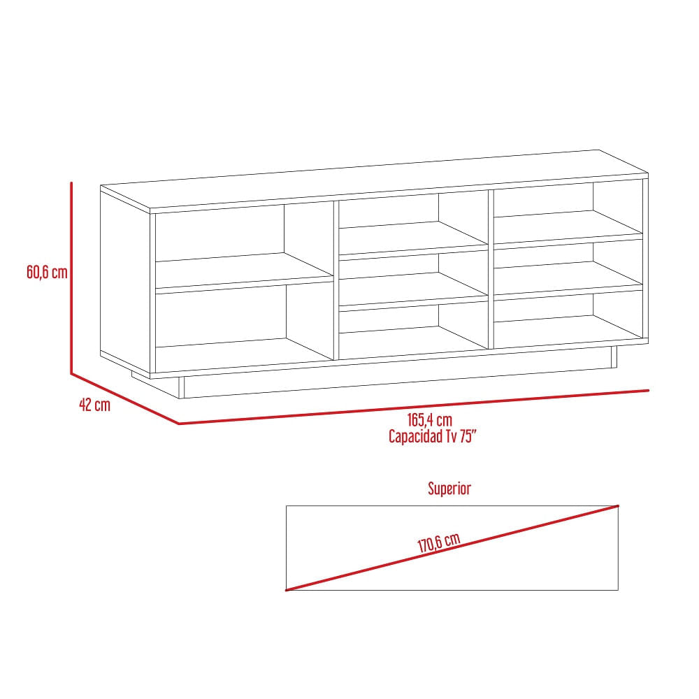 Rack Para Tv Vedra Caramelo+Wengue