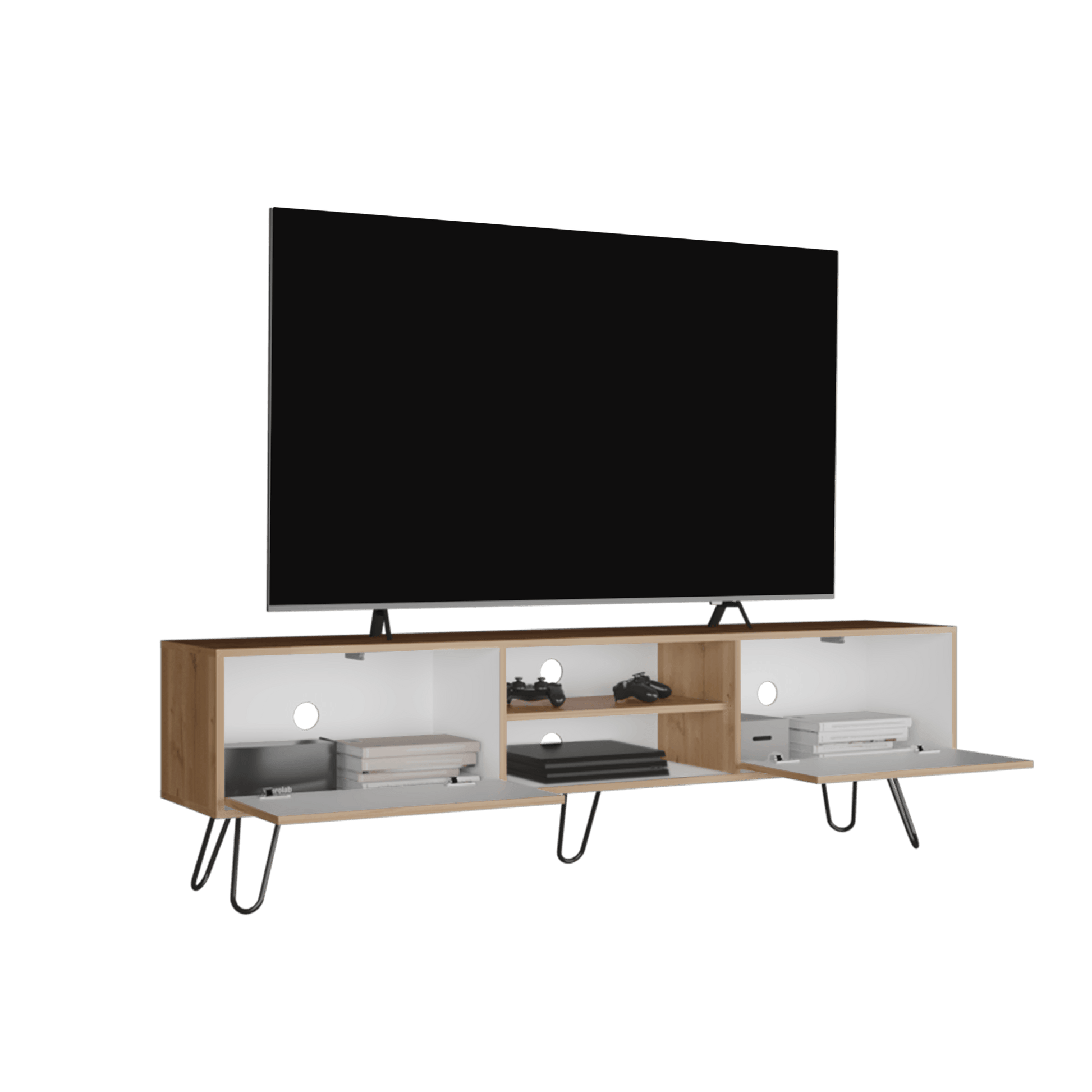 Rack Tv 80'' 52X180 Paris Rta Duna Blanco