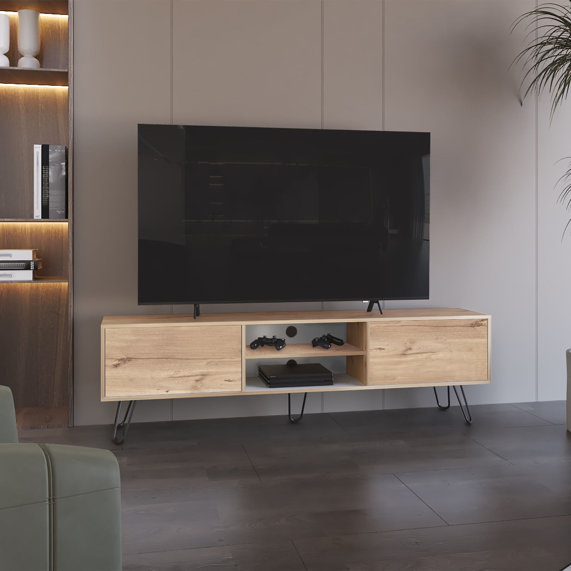 Rack Tv 80'' 52X180 Paris Rta Duna Blanco