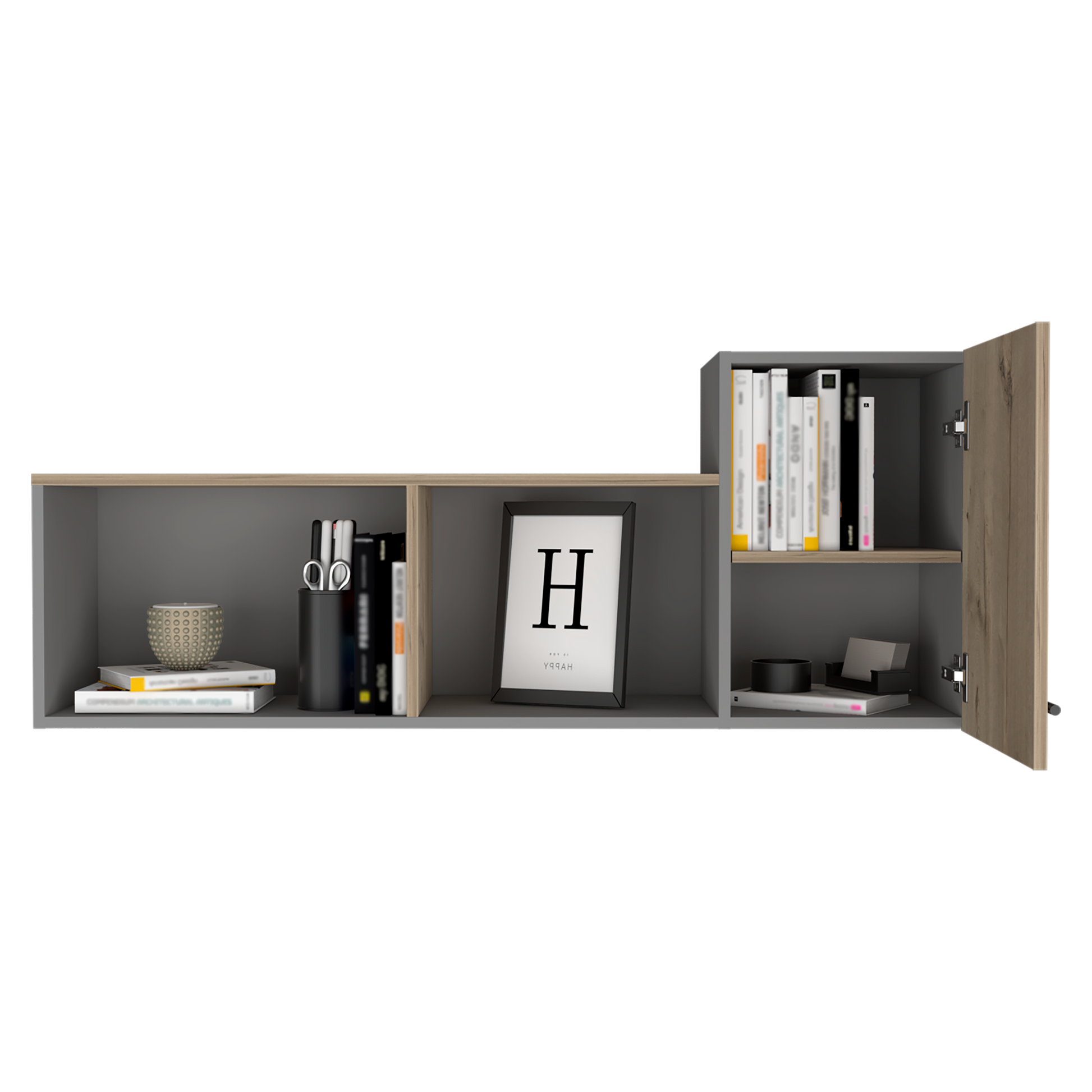 Repisa Newport Homecollection Gris Duna