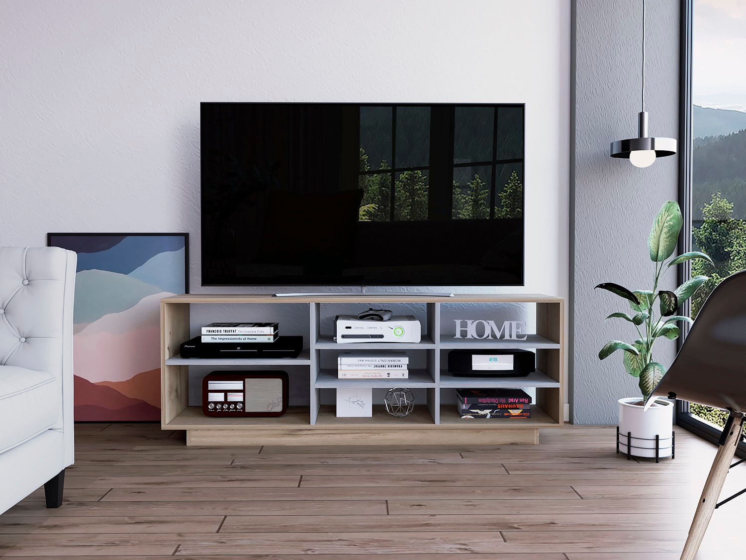 Rack Para Tv Vedra Duna+Cemento