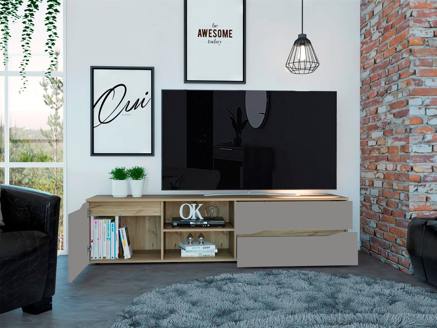 Rack Para Tv Piero Rta Duna-Taupe