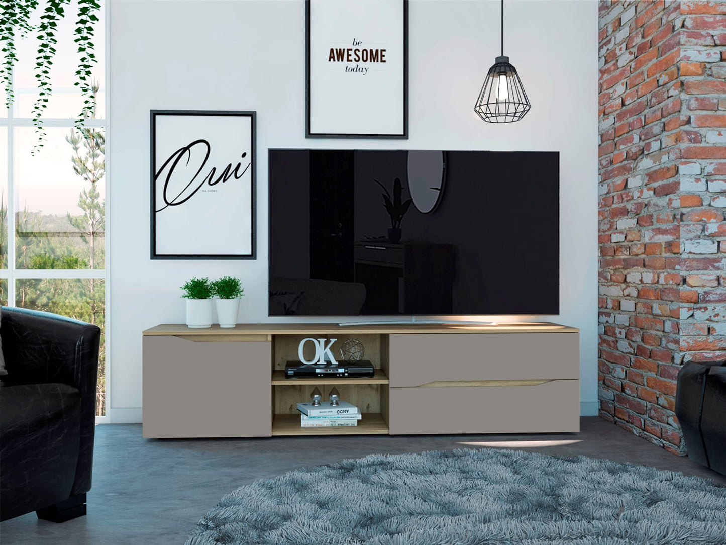 Rack Para Tv Piero Rta Duna-Taupe