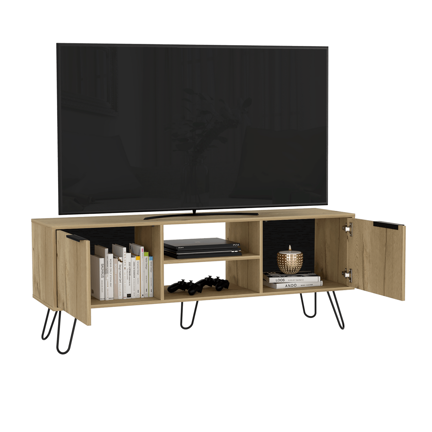 Rack Para Tv Augusta 65'' 150 W Rta Duna Wengue