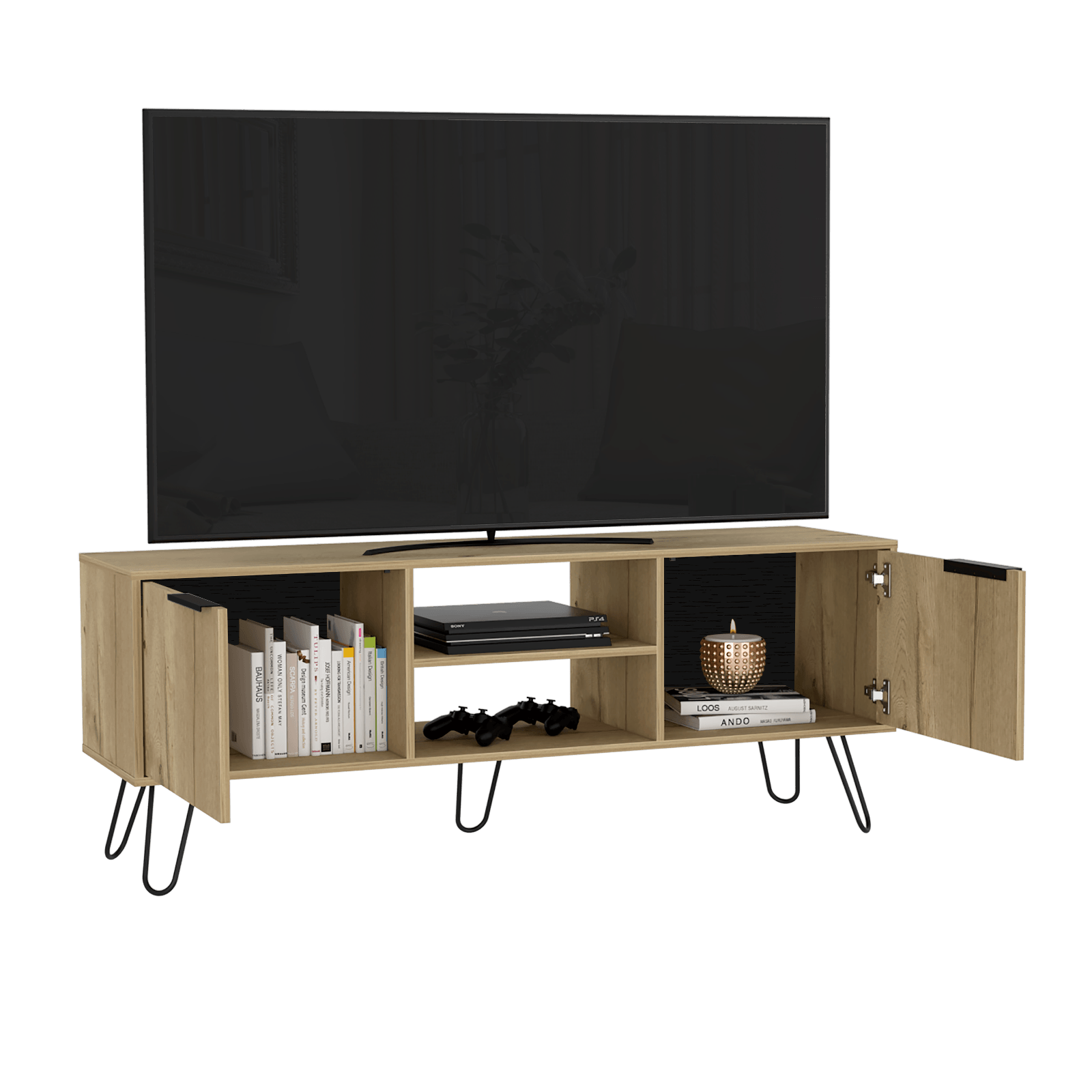 Rack Para Tv Augusta 65'' 150 W Rta Duna Wengue