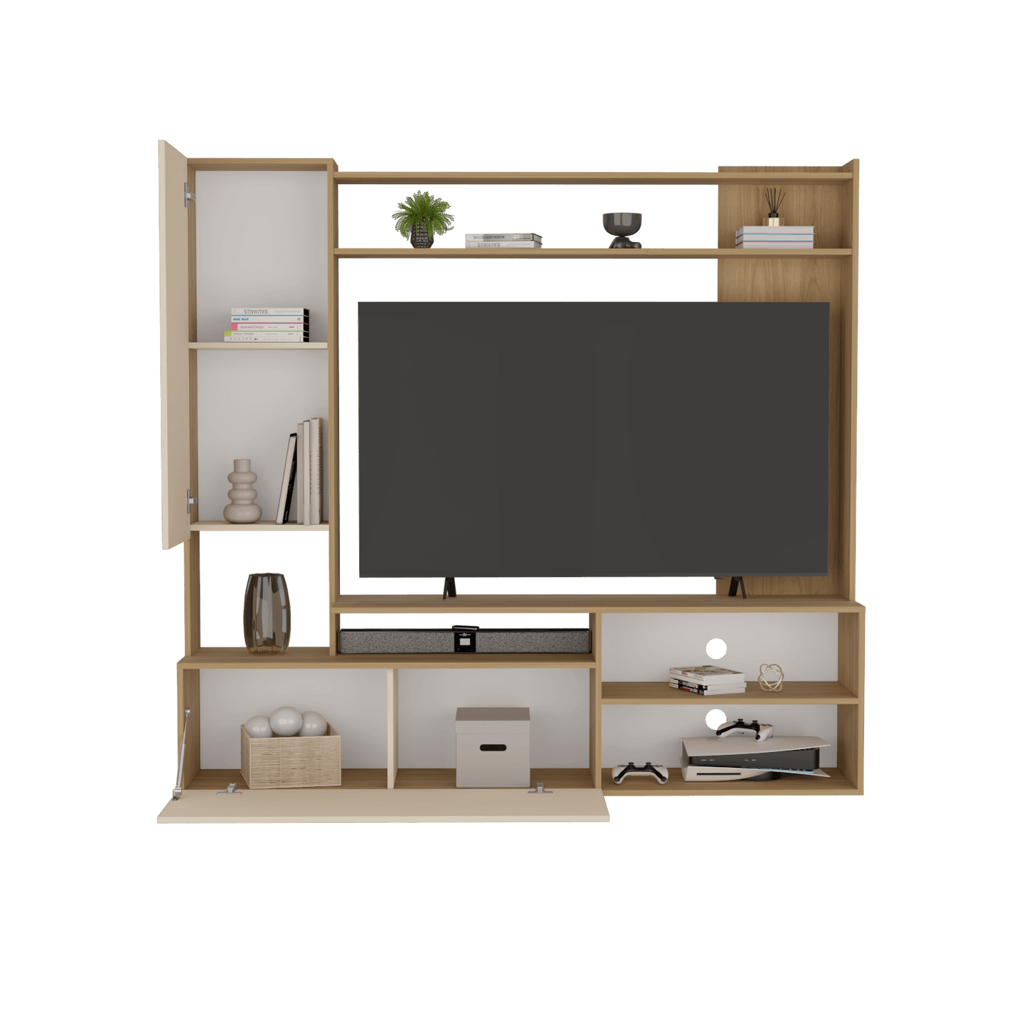 Rack Tv Nolic 167X178X35 Rta Fresno Europeo + Capri