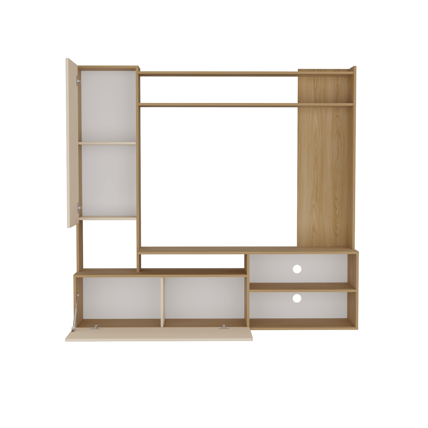 Rack Tv Nolic 167X178X35 Rta Fresno Europeo + Capri