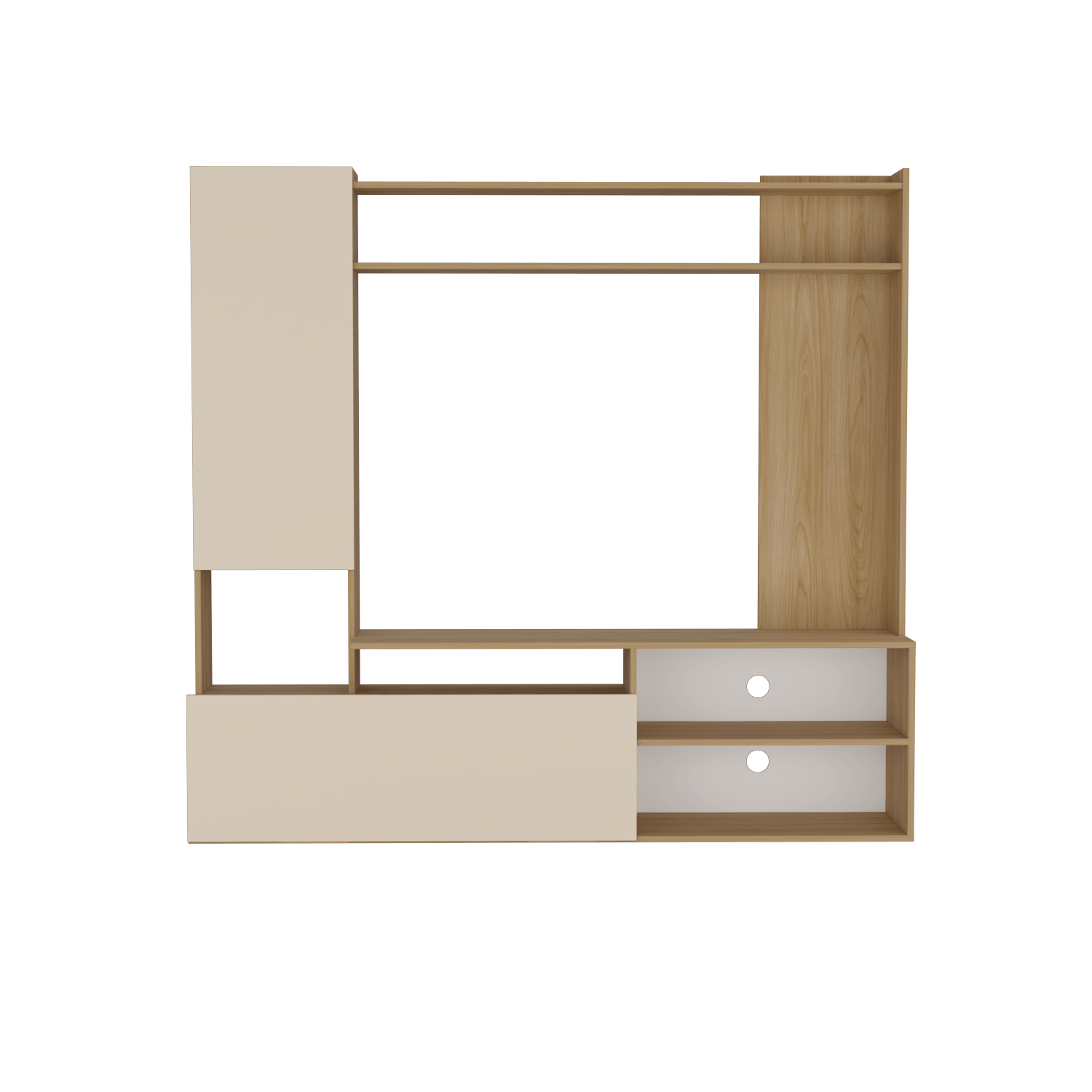 Rack Tv Nolic 167X178X35 Rta Fresno Europeo + Capri