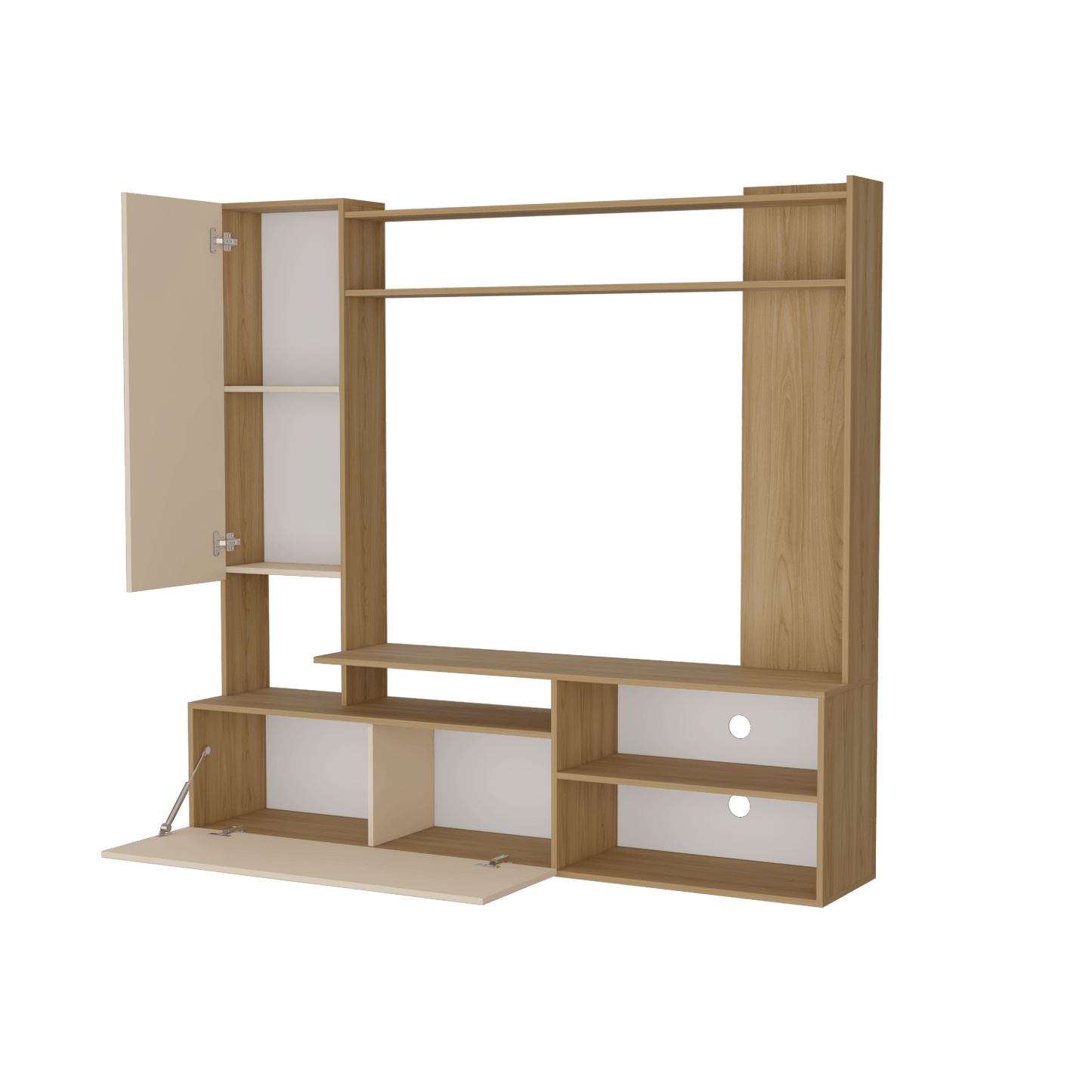 Rack Tv Nolic 167X178X35 Rta Fresno Europeo + Capri
