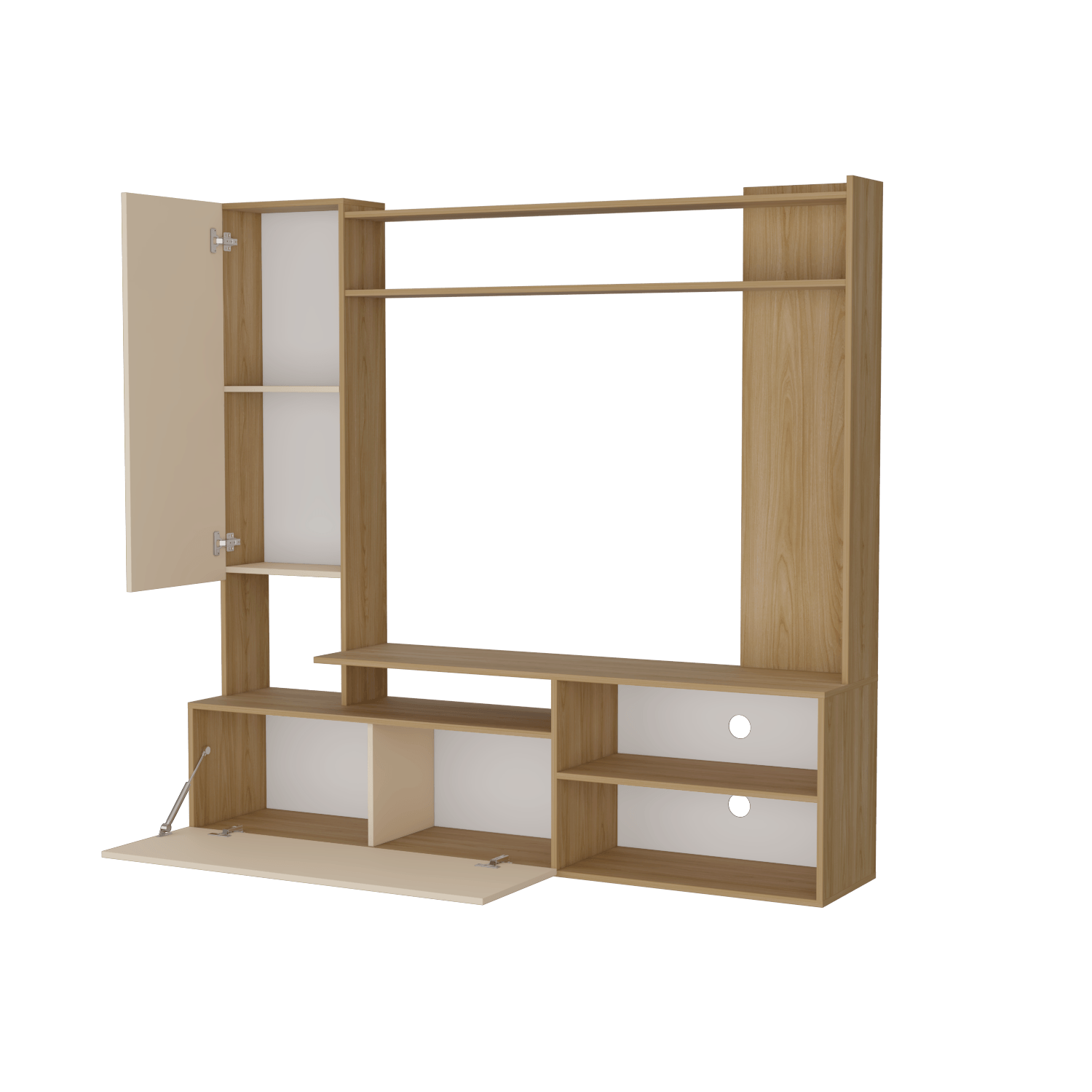 Rack Tv Nolic 167X178X35 Rta Fresno Europeo + Capri