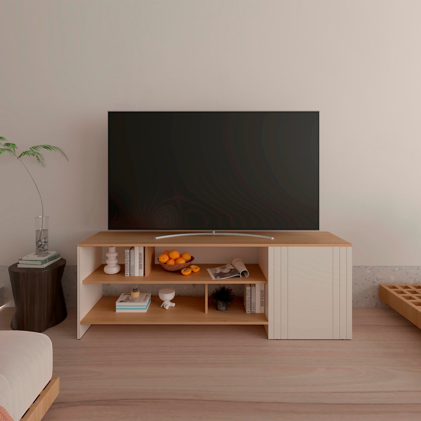 Rack Para Tv Arion 56X160X36 Rta Fresno Eu + Capri