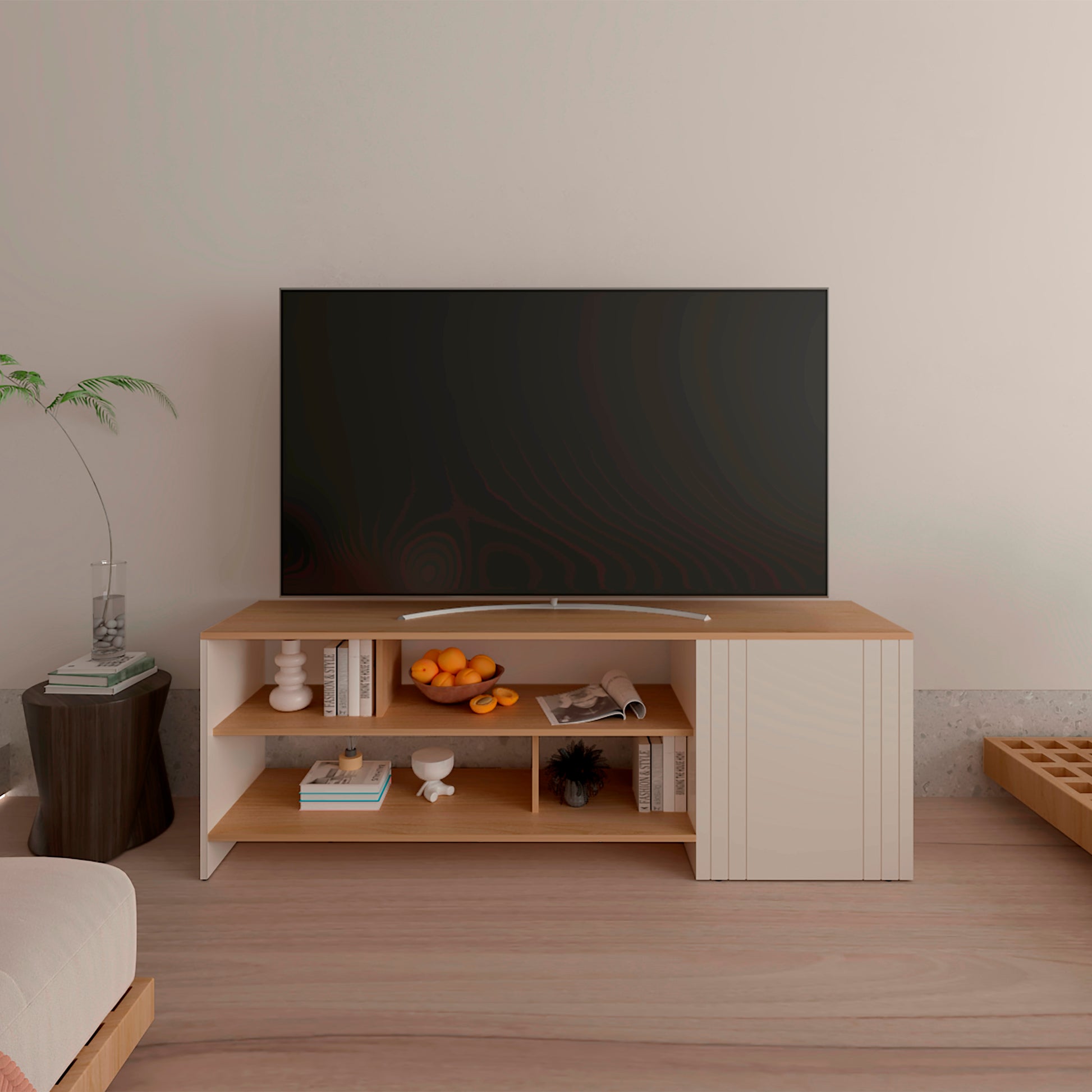 Rack Para Tv Arion 56X160X36 Rta Fresno Eu + Capri