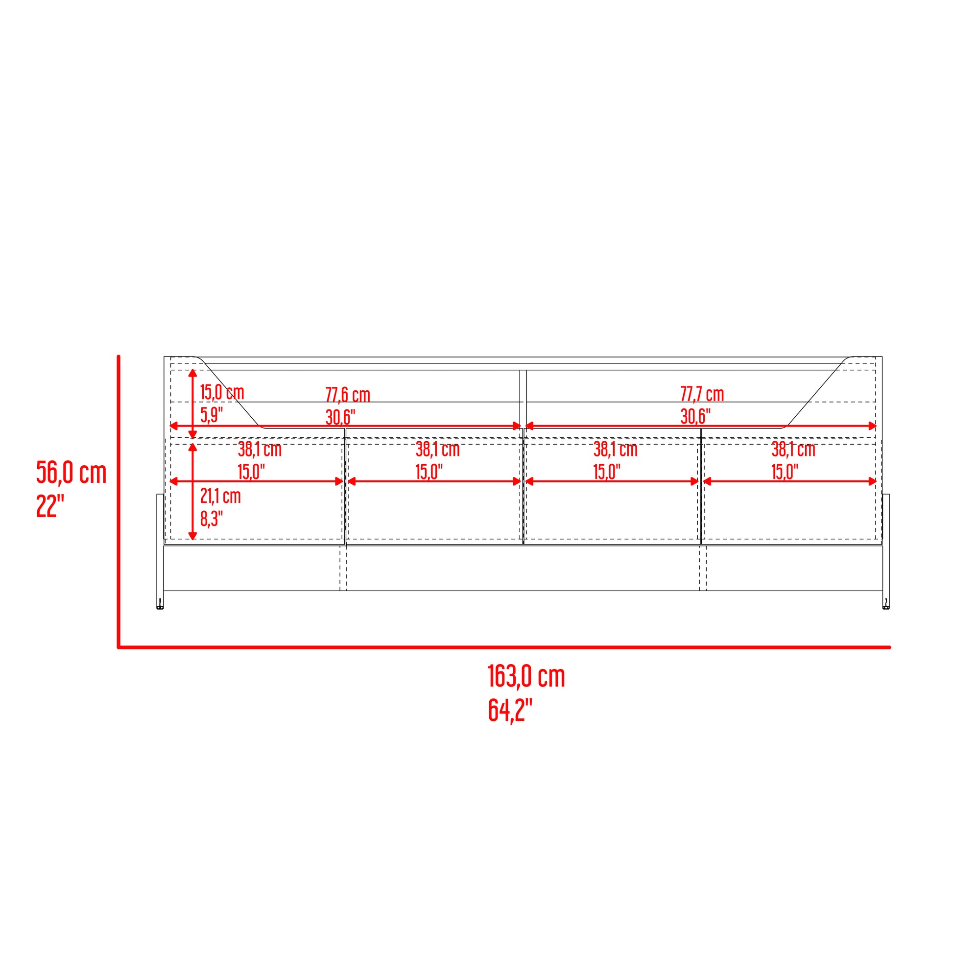 Rack Para Tv Holt 56X163X42 Rta Fresno Eu + Capri