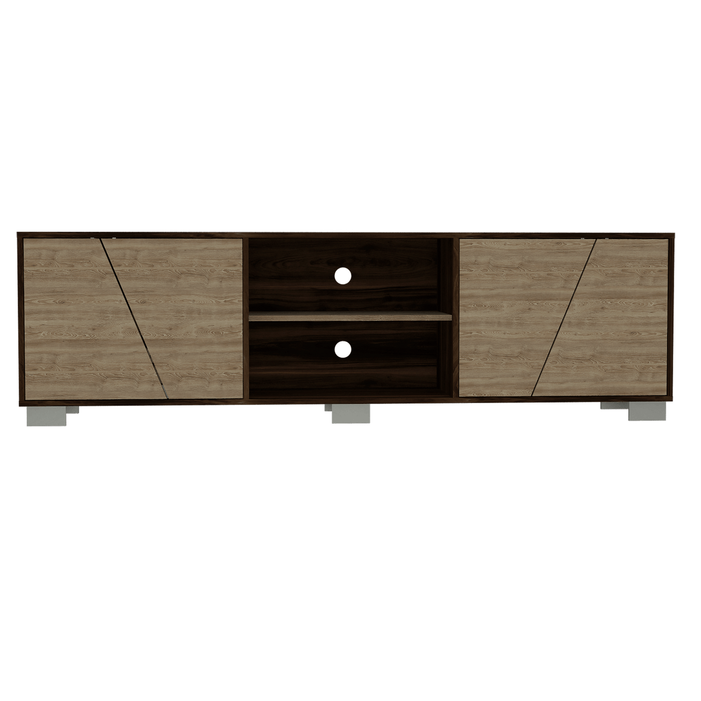 Rack Tv 75'' Fraktal Rta Nogal Miel