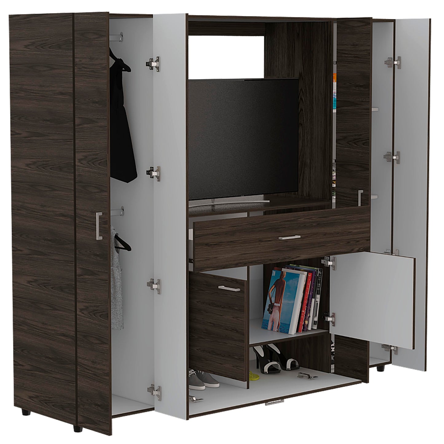 Closet Manila Z New 200 X 180 X 50 Rta Milan + Blanco