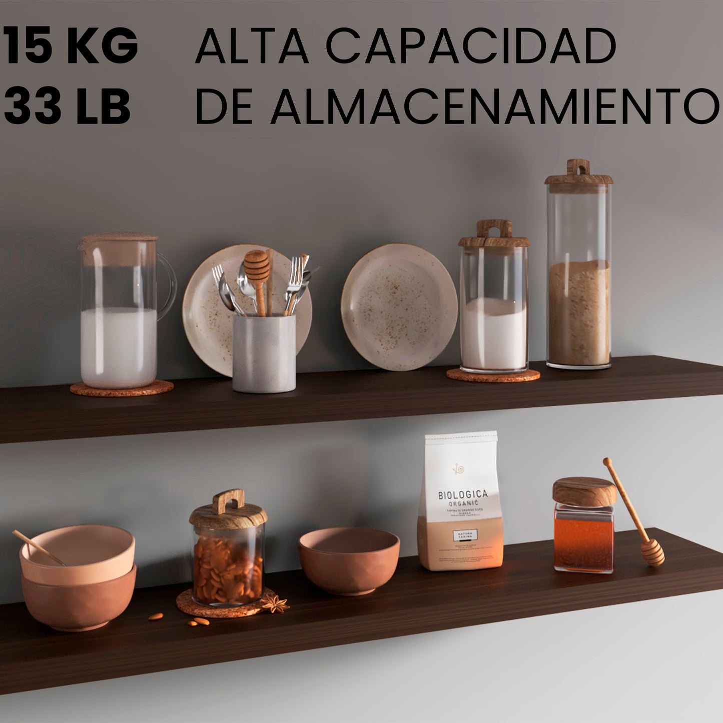 Repisa Flotante 120 X 25 Rta Amaretto