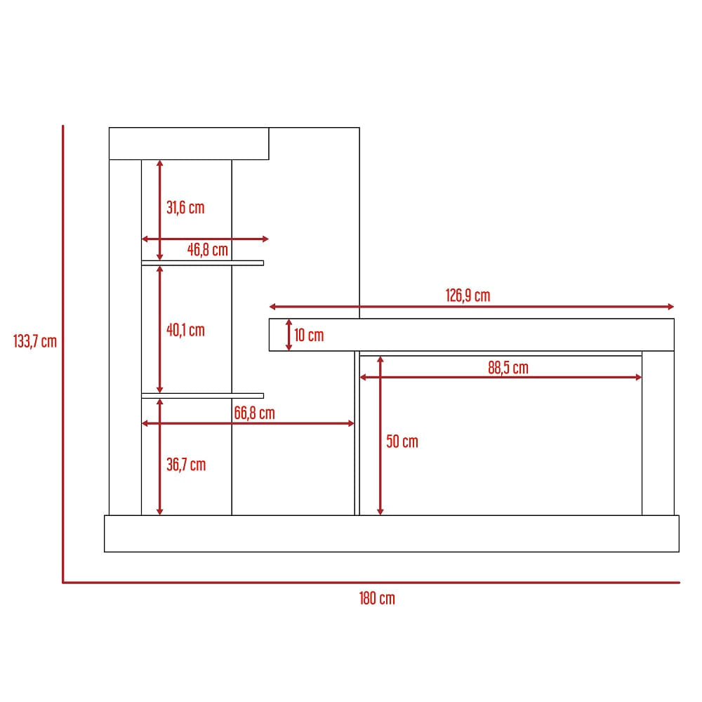 Rack Para Tv Minotti Amaretto