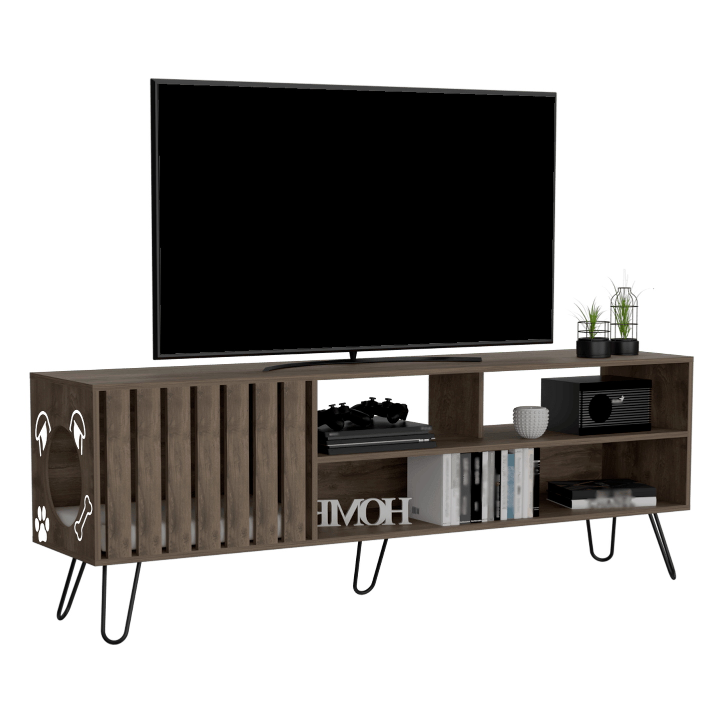 Rack Para Tv 75'' 180 Zoro Pet Homecollection Bellota