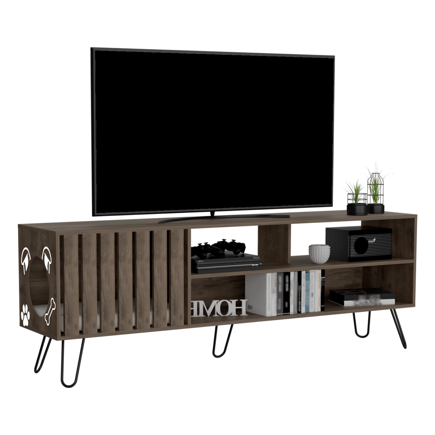Rack Para Tv 75'' 180 Zoro Pet Homecollection Bellota
