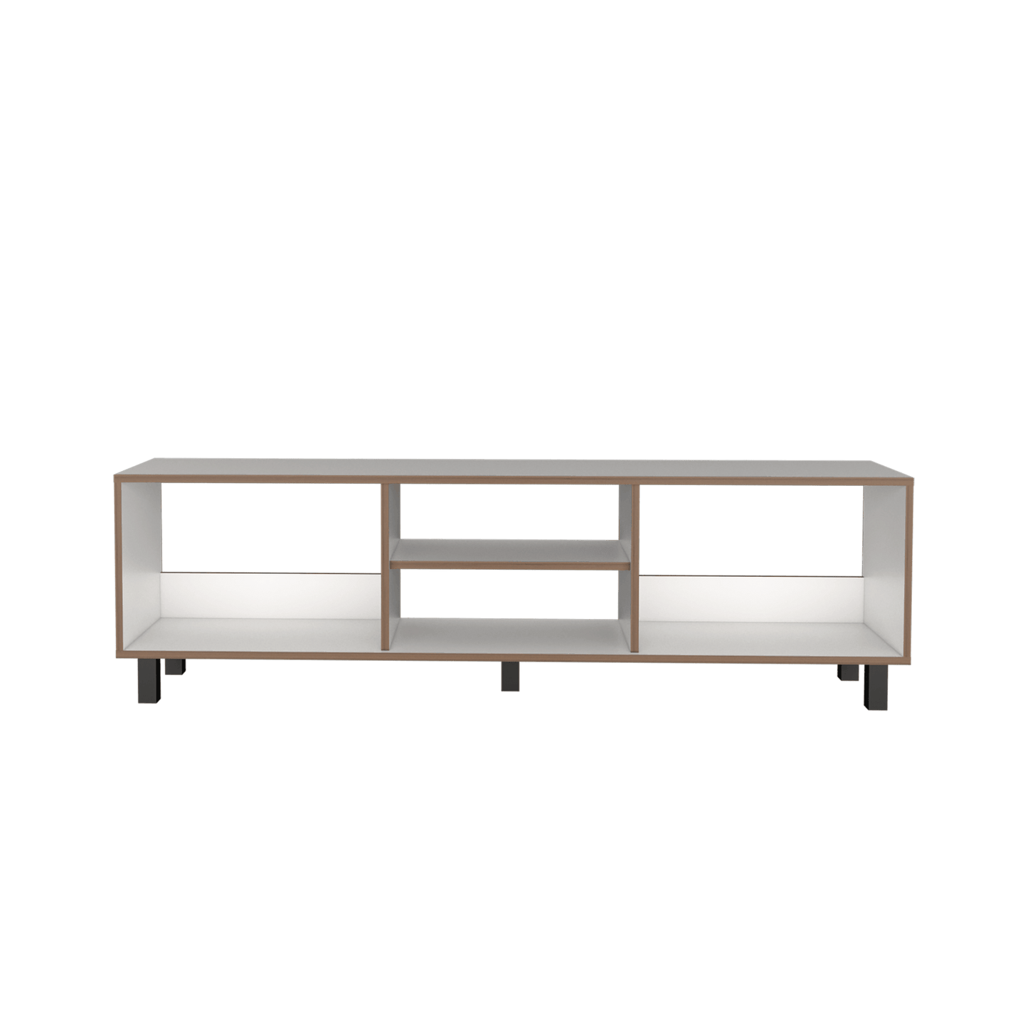 Rack Para Tv 70'' Tunez 160 Rta Blanco Café