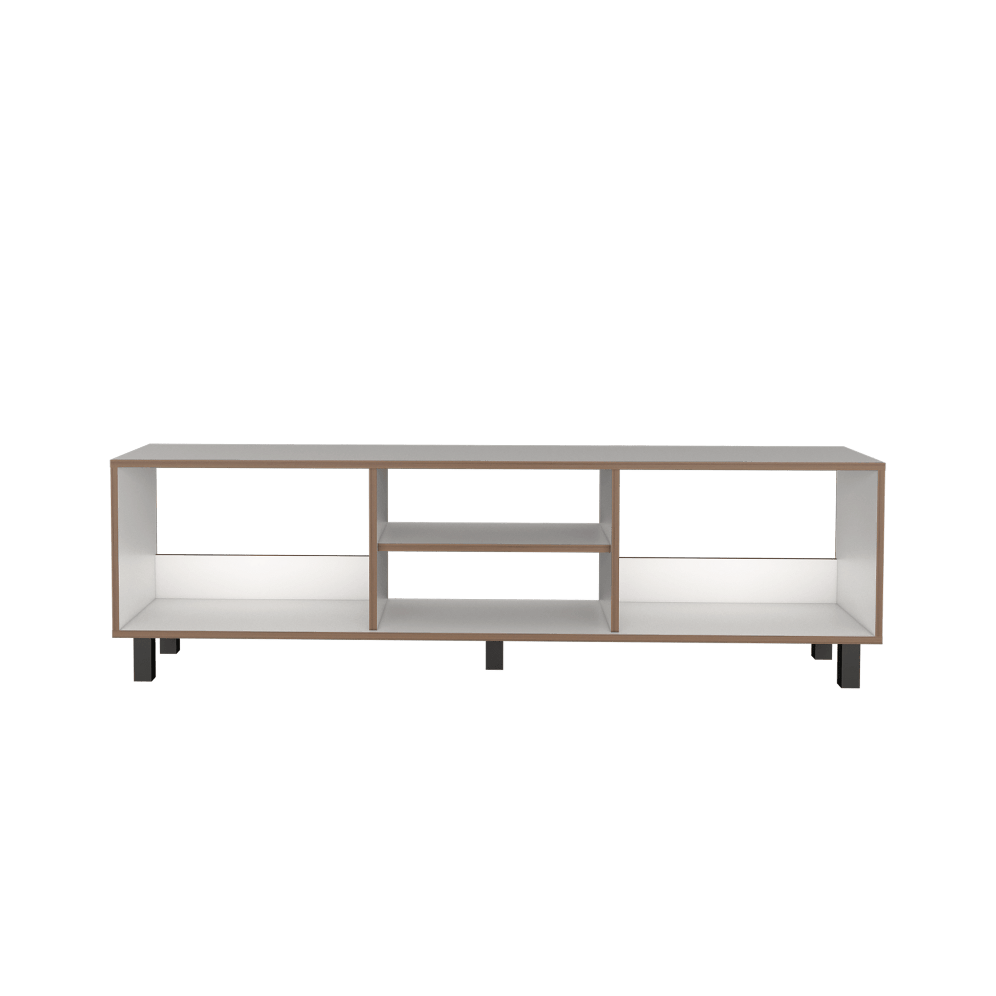 Rack Para Tv 70'' Tunez 160 Rta Blanco Café