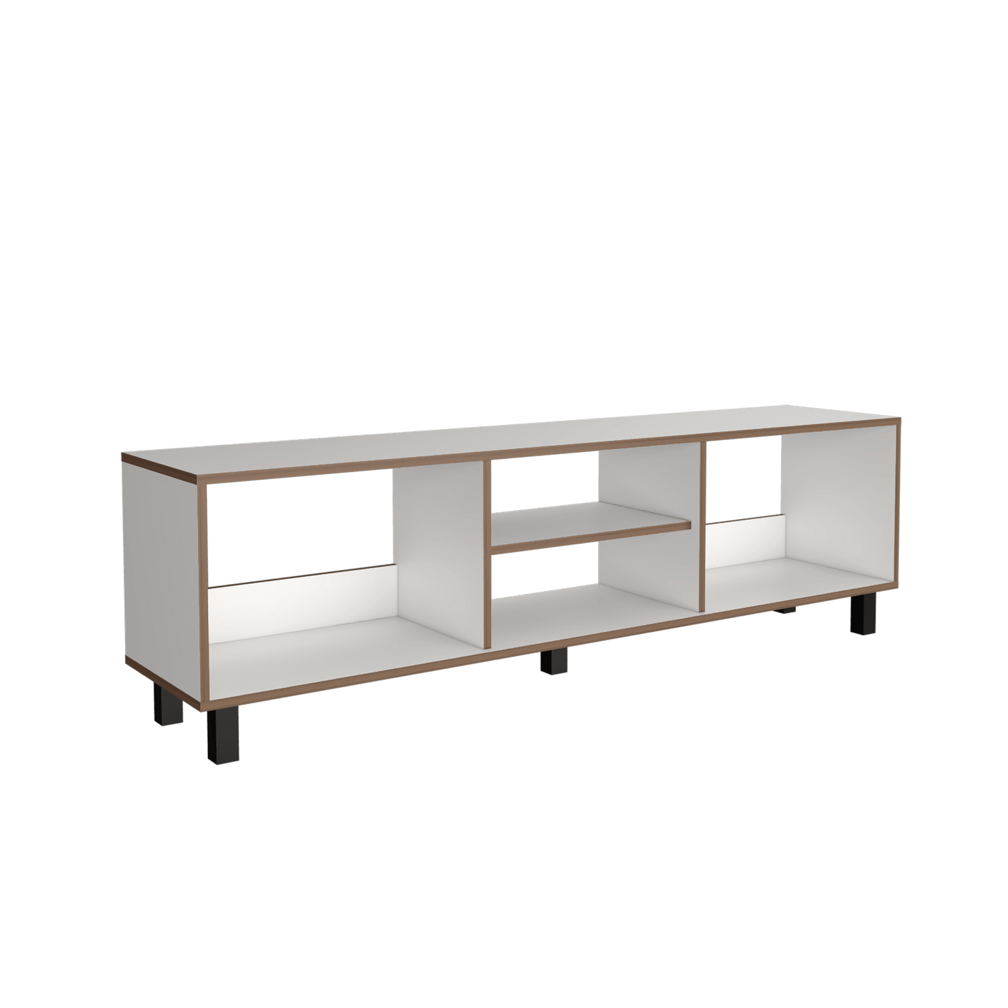 Rack Para Tv 70'' Tunez 160 Rta Blanco Café