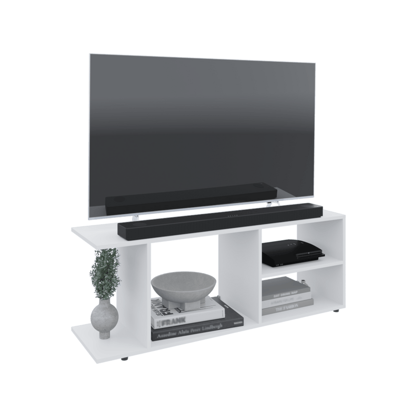 Rack De Tv 50'' Goodwood 45X120X34 Rta Blanco Zf